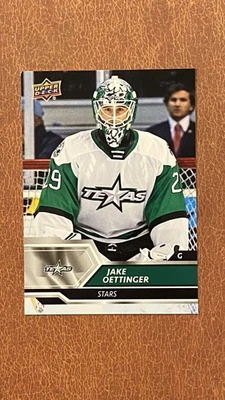 2019-20 Upper Deck AHL Jake Oettinger #22 (RC) - Texas Stars / Dallas Stars - Image 1 of 2