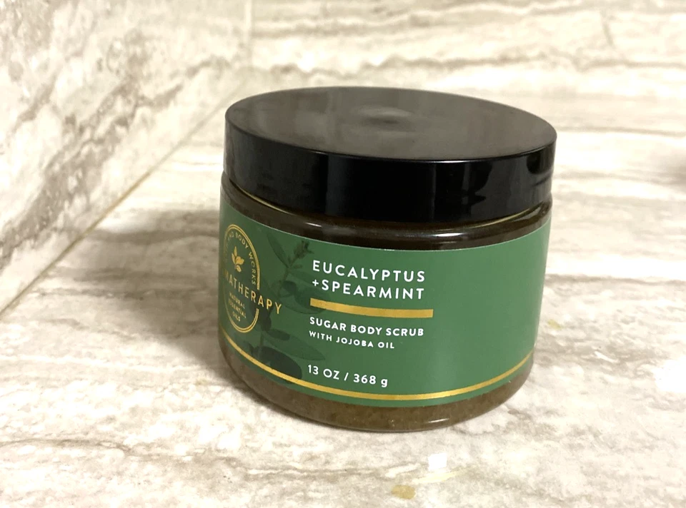 BATH & BODY WORKS  Aromatherapy EUCALYPTUS + SPEARMINT Sugar Body Scrub 13 oz - Image 1 of 1
