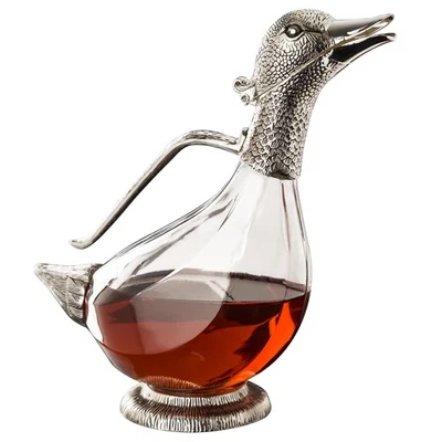 NEW Whitehill Silver Plated Duck Wine Decanter — 第 1/3 张图片