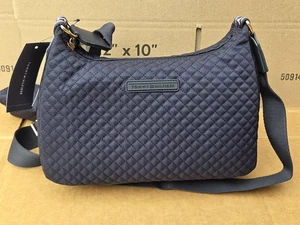Tommy Hilfiger Hobo Bandolera Mujer Azul Marino Acolchado con Bolsa Cartera 69JA343 - Imagen 1 de 8