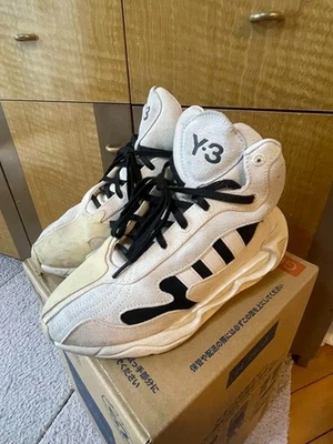 Y-3 Yohji Yamamoto Tenis Zapatos de caña alta Blanco/Negro Gamuza Para mujer US6.5 EN MUY BUENA CONDICIÓN Foto 1 de 4