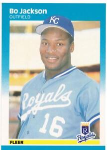 1987 Fleer #369 Bo Jackson RC Rookie Kansas City Royals Baseball Card ID:29582