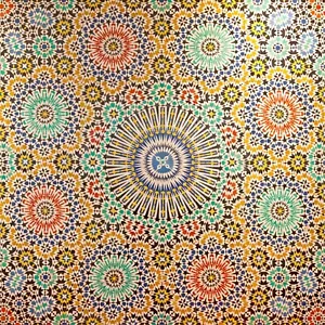 Panel de cerámica de mosaico de patrón árabe decoración de arte árabe salpicadero azulejo mural - Imagen 1 de 7
