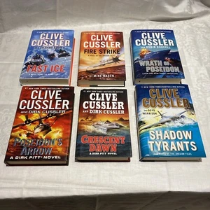 Lot of 6 Clive Cussler Hardcover Books - Picture 1 of 24
