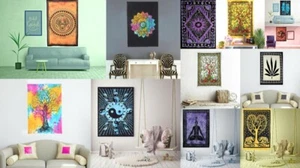 Lot Wholesale Indian Tapestry Wall Hanging Boho Hippy Mandala Decor Throw Poster - Picture 1 of 7
