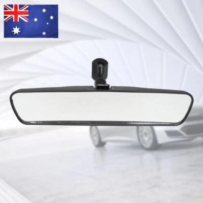 10 Inch Rear View Mirror Black Interior Mirror Easy To Install for Universal Car - Image 1 of 4