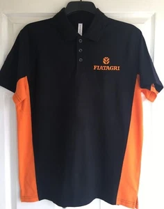 Fiatagri Tractor Embroidered Two Tone Heavyweight Polo Shirt - Small to 2XL - Picture 1 of 3