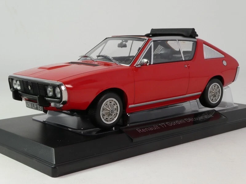 1 18 NOREV Renault 17 Gordini Cabriolet 1975 Red NV185371