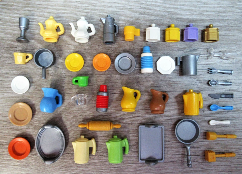 Playmobil Geschirr | Besteck | Teller | Gläser | Tassen für Küche auswählen - Bild 1 von 1