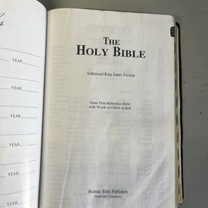 Bibel King James Version Worte Christi in ROT - Bild 1 von 24