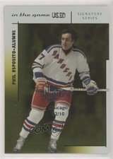 2003 In the Game-Used Signature Series Gold SportsFest Chicago /10 Phil Esposito