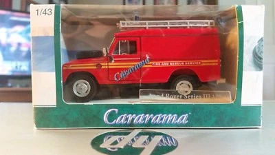 Cararama Land Rover Series III 109 Fire and Rescue Service Car 1/43 Die-cast-NIB - Image 1 of 4