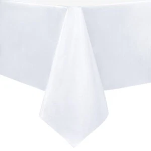 100% Waterproof Rectangle Pvc Tablecloth 60 X 140 Inch Oil Proof Spill Proof Vin - Picture 1 of 8