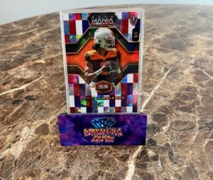 1/5 NICO IAMALEAVA 2024 Wild Card Auto Mania American FB 1er novato hielo agrietado - Imagen 1 de 1