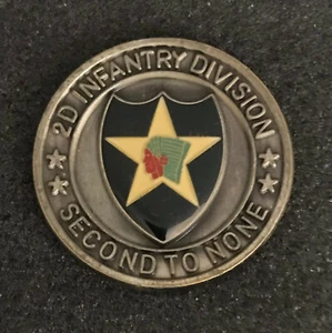 US Army 2nd Infantry Division Warrior Spirit Challenge Coin Named to SGT Baker - Picture 1 of 4