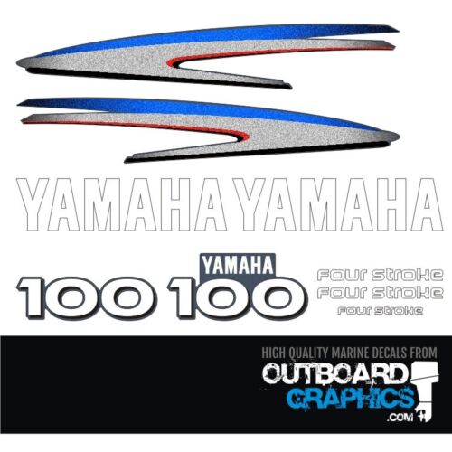 Yamaha 100hp four stroke outboard engine decals/sticker kit
