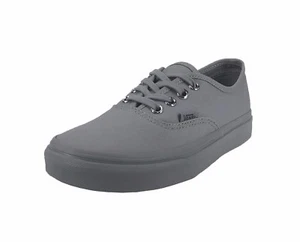 VANS Authentic Primary Mono Canvas Frost Gray Charcoal Women Big Boys Girl Shoes - Picture 1 of 6