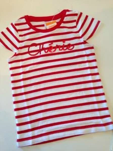Gymboree Parisian Afternoon "Cherie"  SS Red & White Striped Top 567 CHOICE NWT - Picture 1 of 1