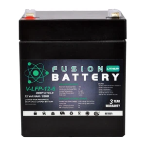 Fusion Lithium 12V Deep Cycle Battery V-LFP-12-6 - Picture 1 of 3