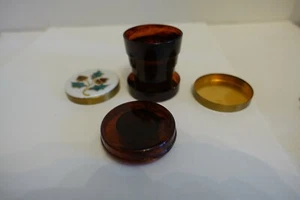 TAZA DE VIAJE PLEGABLE DE METAL Y PLÁSTICO PLEGABLE NN9 DE COLECCIÓN ESMALTADO - Imagen 1 de 7