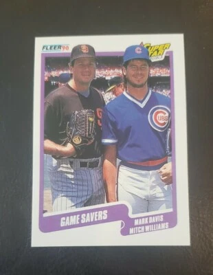 1990 Fleer Baseball Card #631 Mark Davis/Mitch Williams - Image 1 of 2