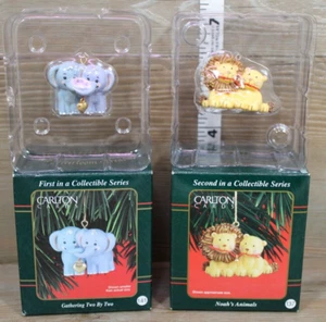 Carlton Cards Heirloom Gathering Two by Two & Noah's Animals Christmas Ornaments - Picture 1 of 5