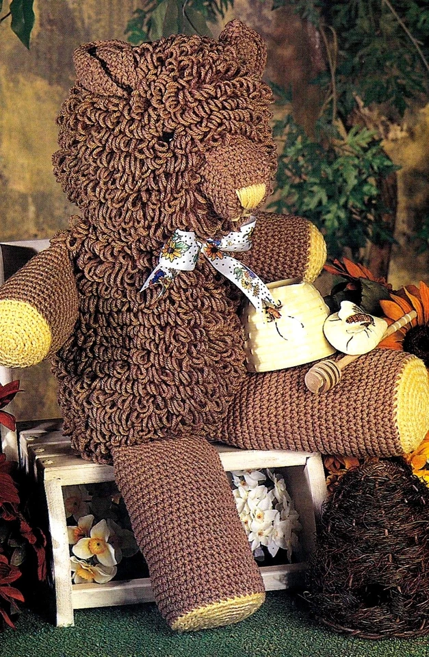 OLD-STYLE Teddy Bear/Toy/Crochet Pattern INSTRUCTIONS ONLY - Image 1 of 1