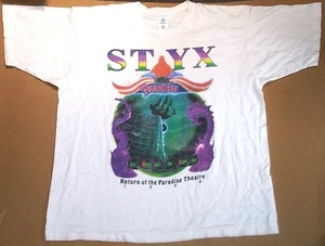 Vintage classic rock T shirt STYX Return of the Paradise Tour 1996 single stitch - Picture 1 of 5