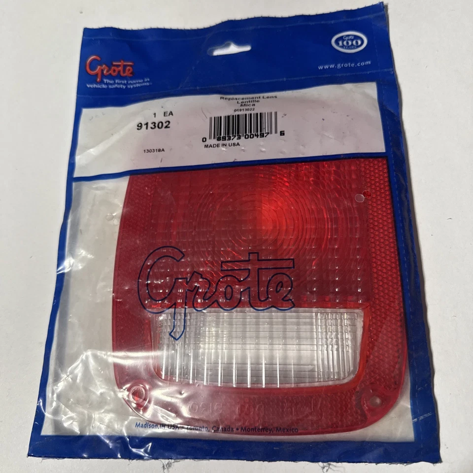 🇺🇸Grote 91302 OE Repuesto Luz Trasera Lente Izquierda o Derecha Chevrolet Jeep Ford Foto 1 de 3