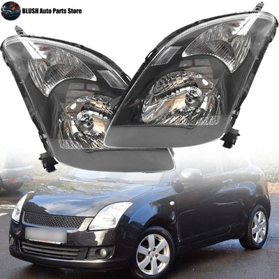 1 Pair Headlight Front Bumper Headlamp For Suzuki Swift 2005 2006-2013 - Image 1 of 4