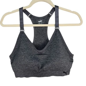 Puma Womens XXL Sports Bra Racerback Seamless Adjustable Gray - Picture 1 of 6