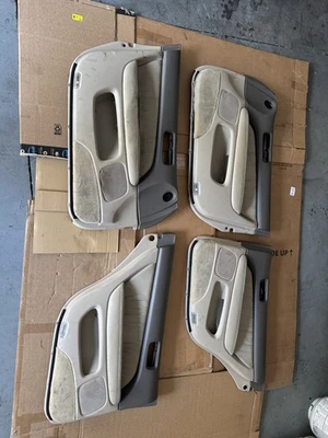 95-00 LEXUS LS400 FULL SET OF DOOR PANEL CARD TRIM TAN OEM - Image 1 of 4