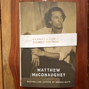 Matthew McConaughey: Poems & Prayers GOLD Signed Edition B&N Hardcover 1st Ed - Picture 1 of 3