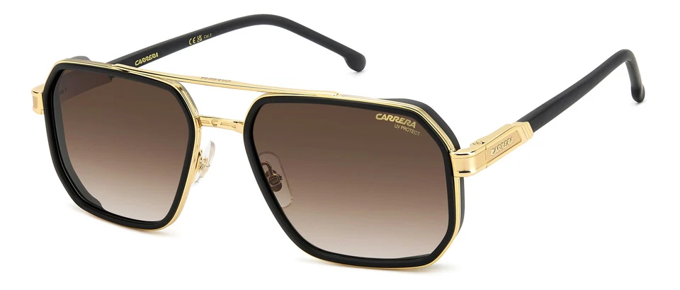 Carrera 1069/S I46 MATTE BLACK GOLD 58/19/145 Men's Sunglasses