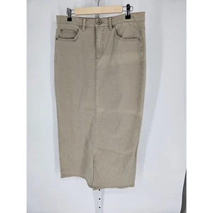 Jag Jeans Women's Light Taupe Front Slit Pencil Skirt Size 14 - Picture 1 of 5