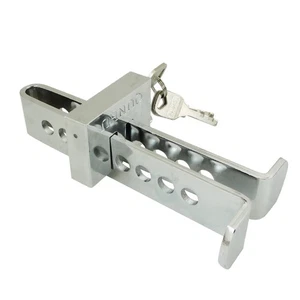 Stainless Steel Car Brake Lock - 8 Hole Brake Pedal Security Device with Anti... - Picture 1 of 6
