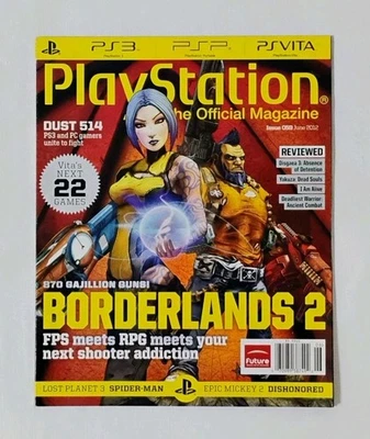 PlayStation The Official Magazine June 2012 Issue 059 PS2 Borderlands 2 Cover - Image 1 of 4