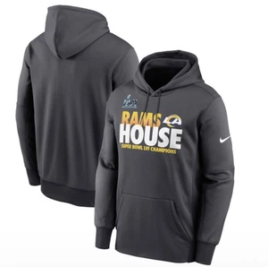 Nike NFL Los Angeles Rams' Super Bowl LVI Locker Room Trophy Hoodie Sz L NWOT - Picture 1 of 14