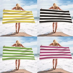 Microfiber Beach Towel Lightweight Quick Dry Travel Towel Bath Sheet Swimming - Picture 1 of 26