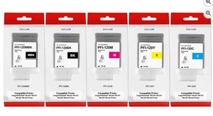PFI-120 Pigment Ink Tank/PFI-120 PFI120 Ink PFI-120MBK PFI-120BK PFI-120C PFI-12 - Picture 1 of 7