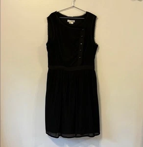 mujer Kay Unger New York talla 16 línea A midi vestido negro - Imagen 1 de 7