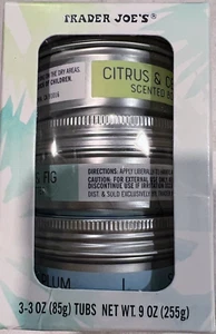 Trader Joe's Body Butter Trio Citrus & Cedarwood, Brown Sugar & Fig, Sugar Plum - Picture 1 of 2
