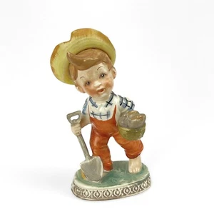 Vintage Wales Figurine Farmer Farming Boy - Picture 1 of 7
