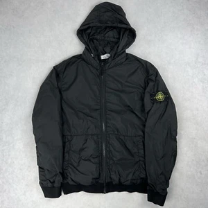 Stone Island Crinkle Reps NY Jacket Black Coat Medium 3642 - Picture 1 of 5