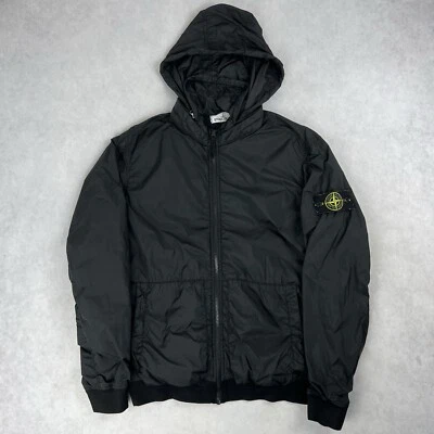Stone Island Crinkle Reps NY Jacket Black Coat Medium 3642 - Image 1 of 4
