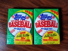 1990 Topps Baseball (2) Factory 15 card Pack Lot = 30 cards See Checklist inside
