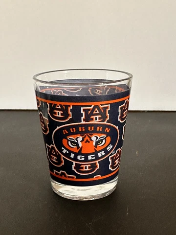 Auburn University Tigers 2 oz Shot Glass Orange War Eagle Cover