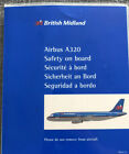 British Midland Aibus A320 Safety Card