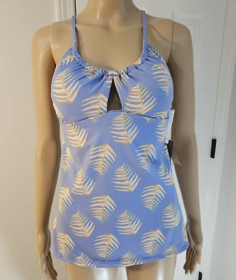 Patagonia Womens Swimwear M Tankini Top Light Violet Blue Surfing Paddling - Image 1 of 4