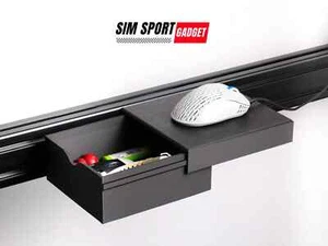Mouse Pad With Storage for Sim Racing Rig | Flight Simulator - Picture 1 of 6